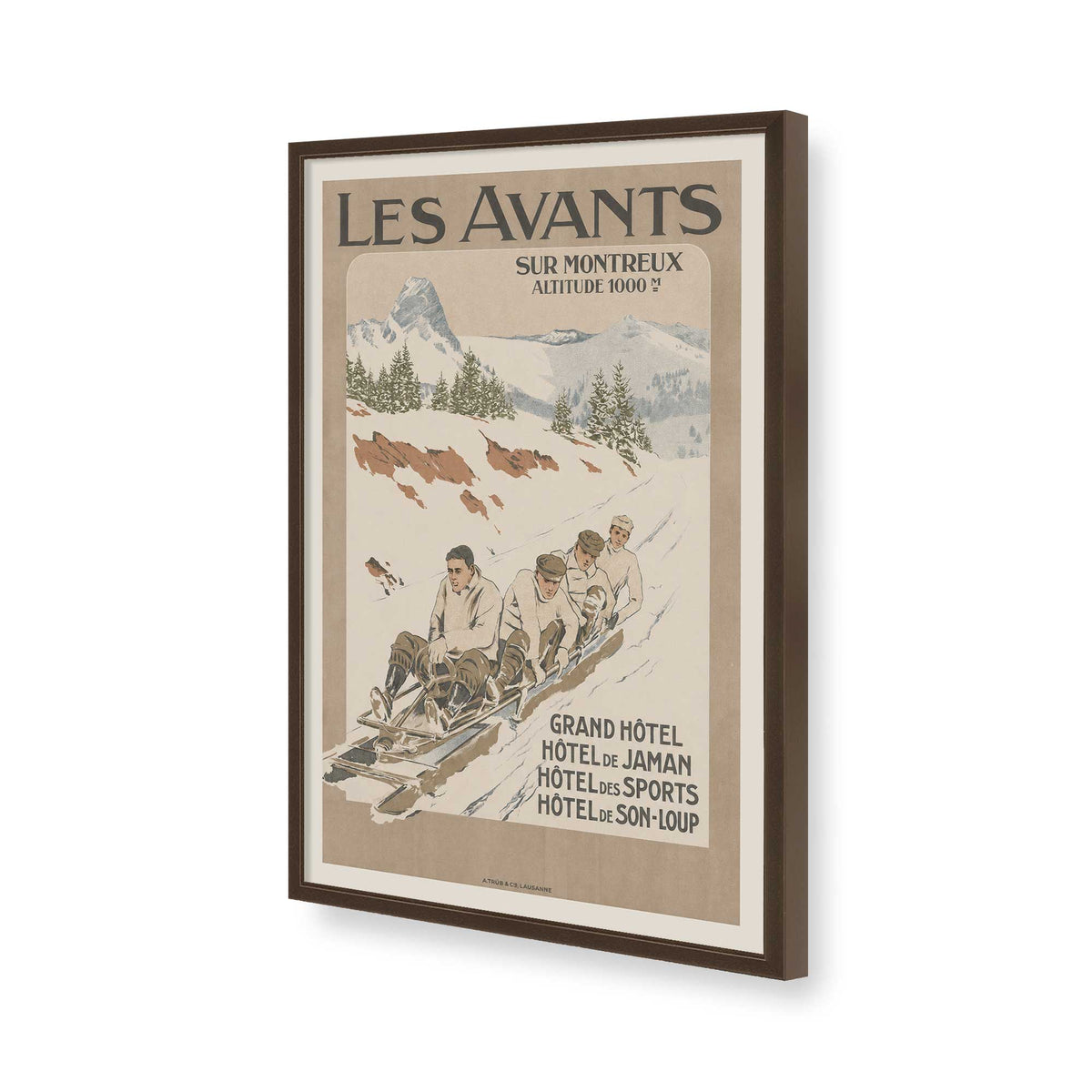 [Color:Belvinder Brown], Picture of art in a Belvinder Brown frame of the corner