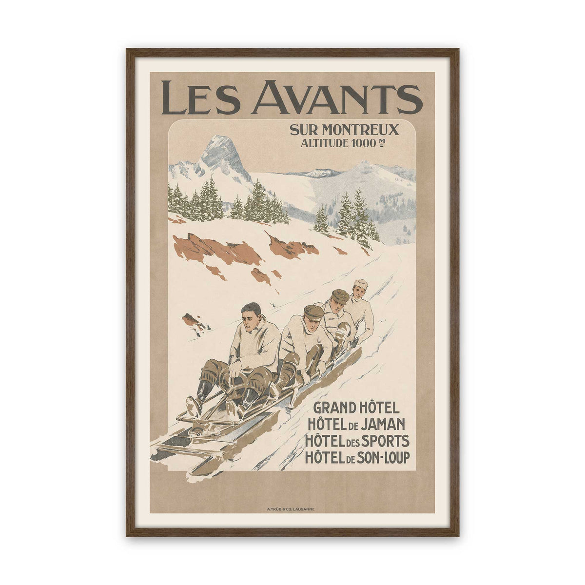[Color:Walnut], Picture of art in a Walnut frame
