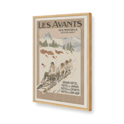 [Color:American Maple], Picture of art in a American Maple frame of the corner