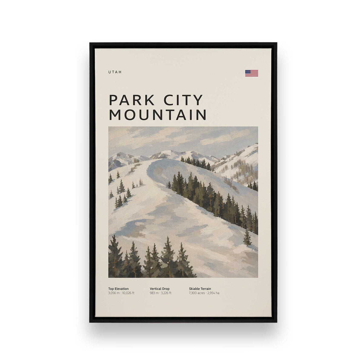 [Color:Satin Black], Picture of art in a Satin Black frame