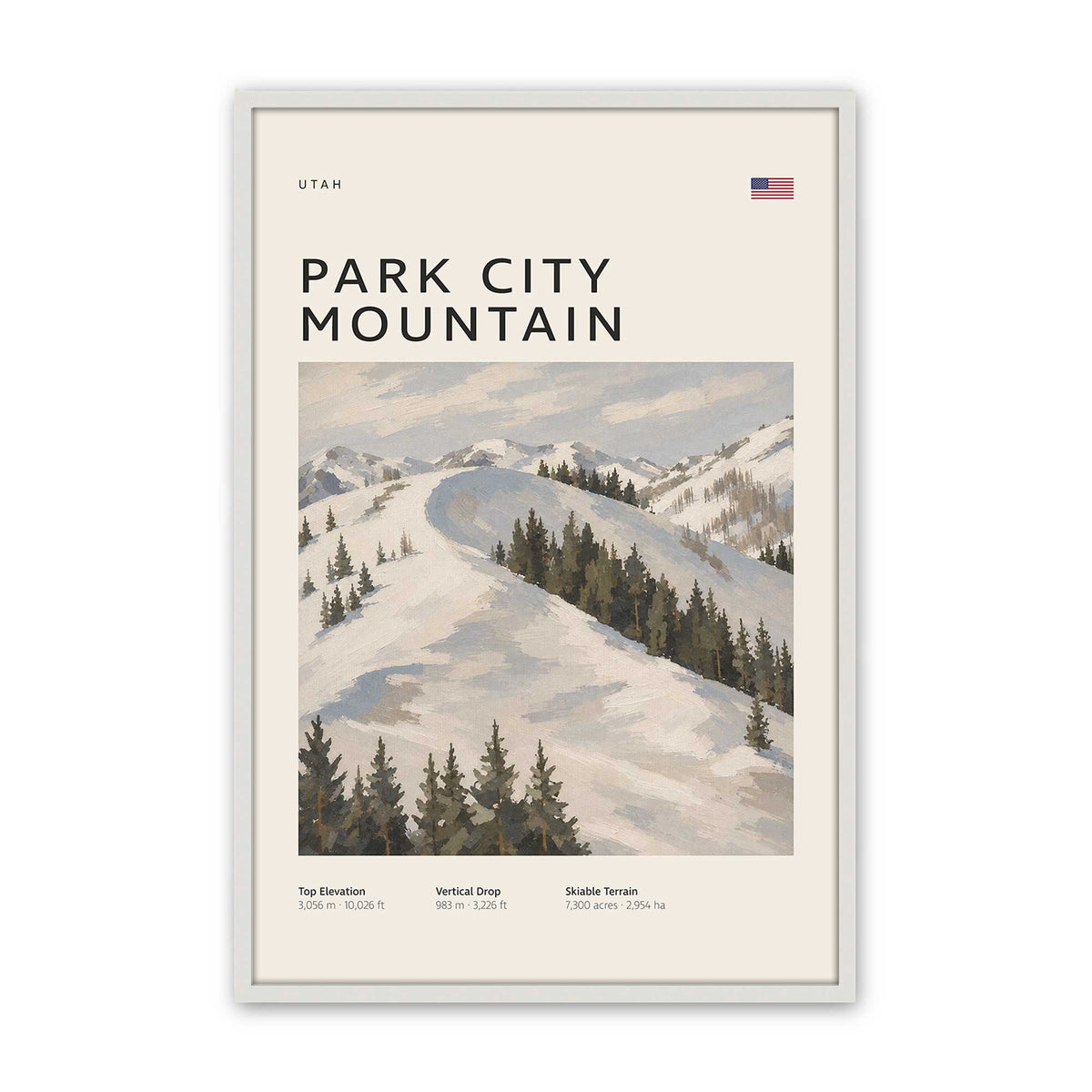 [Color:Opaque White], Picture of art in a Opaque White frame