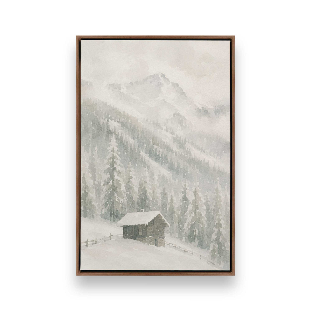 [Color:Walnut], Picture of art in a Walnut frame