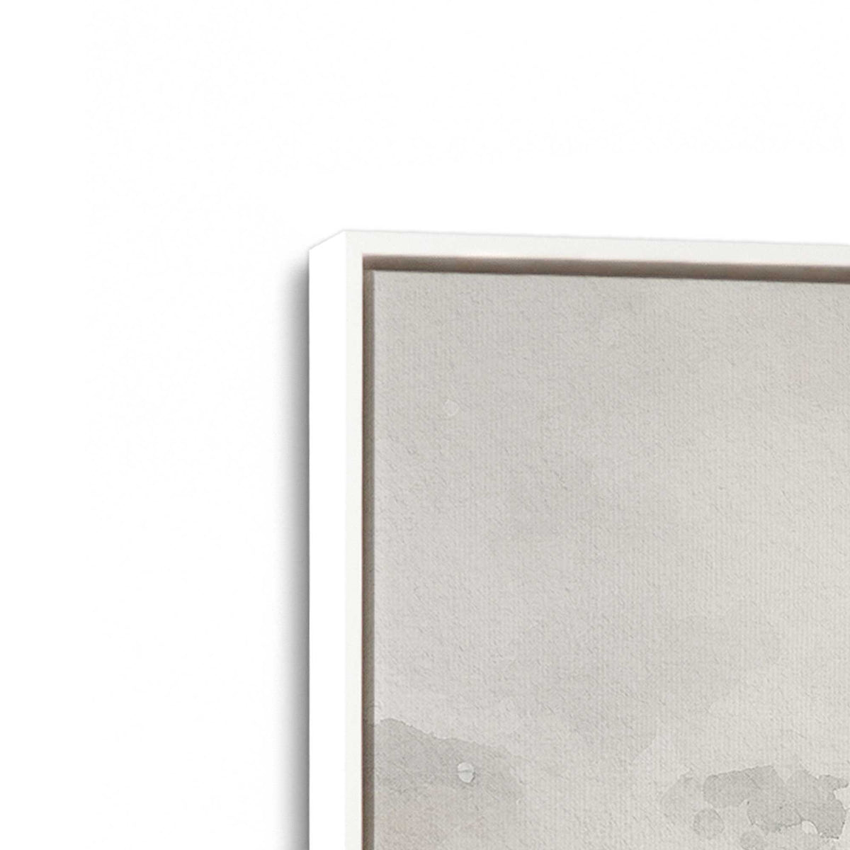 [Color:Opaque White], Picture of art in a White frame at an angle