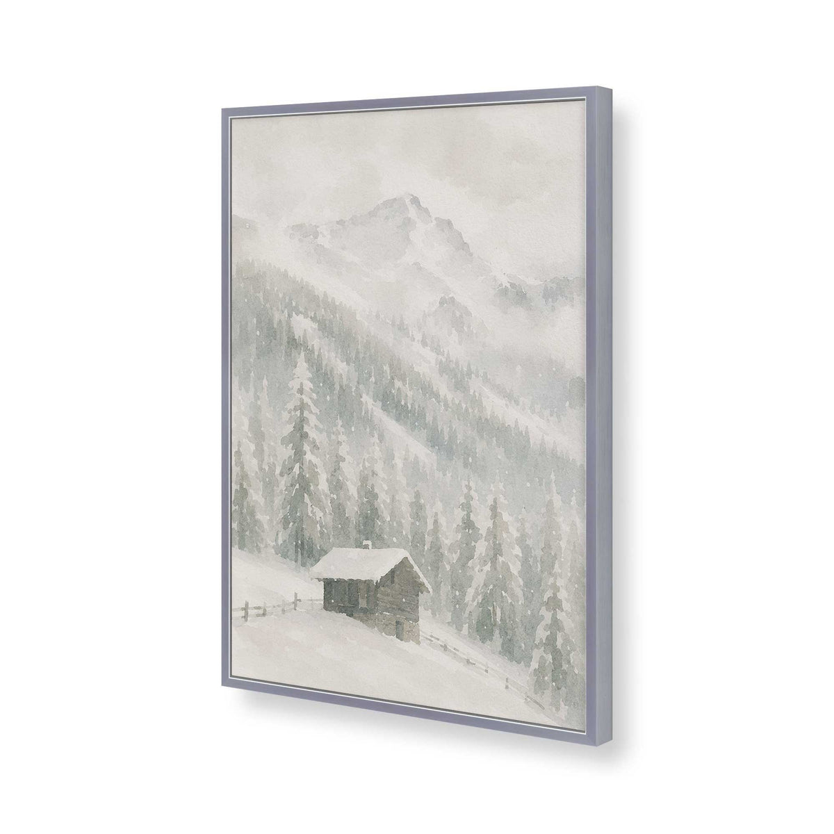 [Color:Polished Chrome], Picture of art in a Polished Chrome frame of the corner