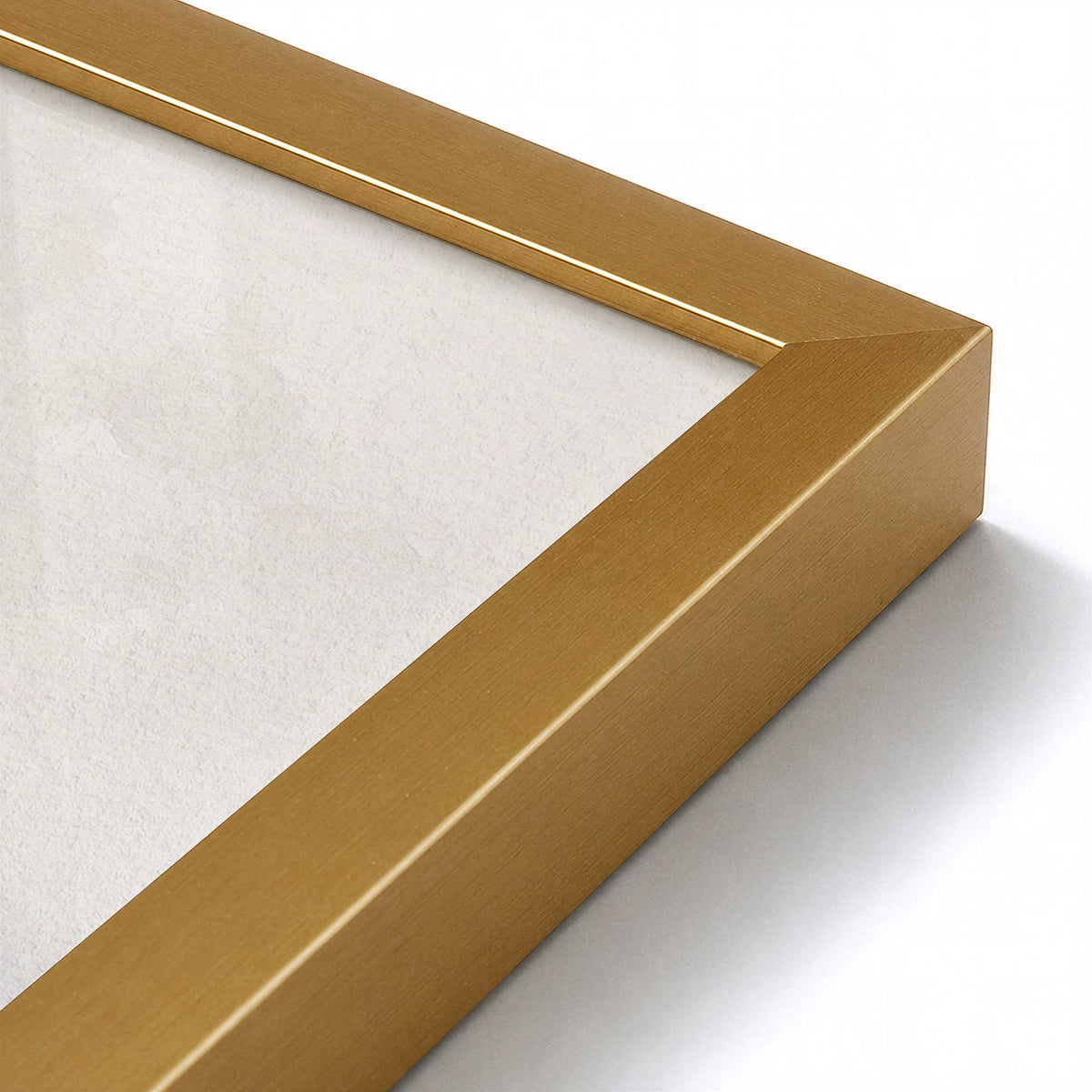 [Color:Polished Gold], Picture of art in a Polished Gold frame at an angle