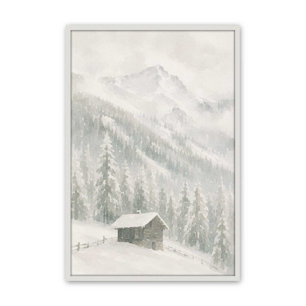 [Color:Opaque White], Picture of art in a Opaque White frame