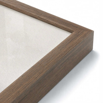[Color:Walnut], Picture of art in a Walnut frame at an angle