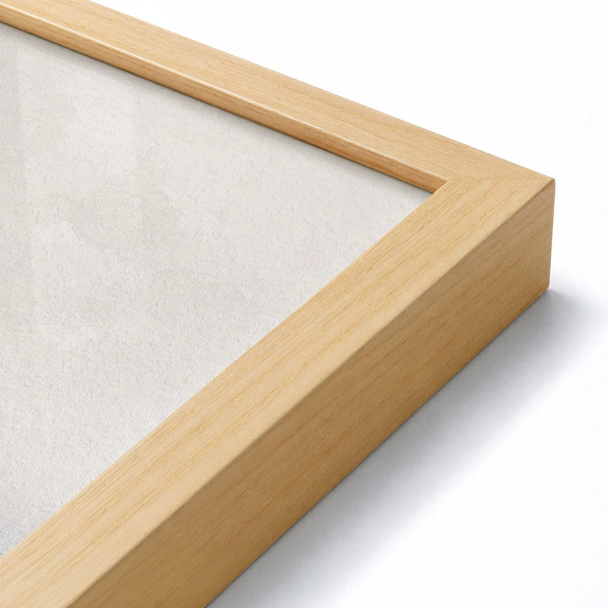 [Color:American Maple], Picture of art in a American Maple frame at an angle