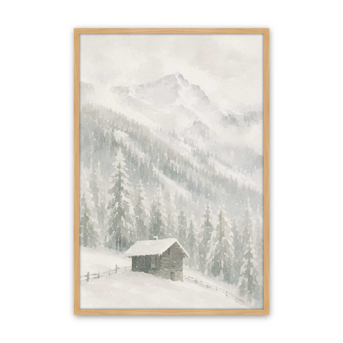 [Color:American Maple], Picture of art in a American Maple frame
