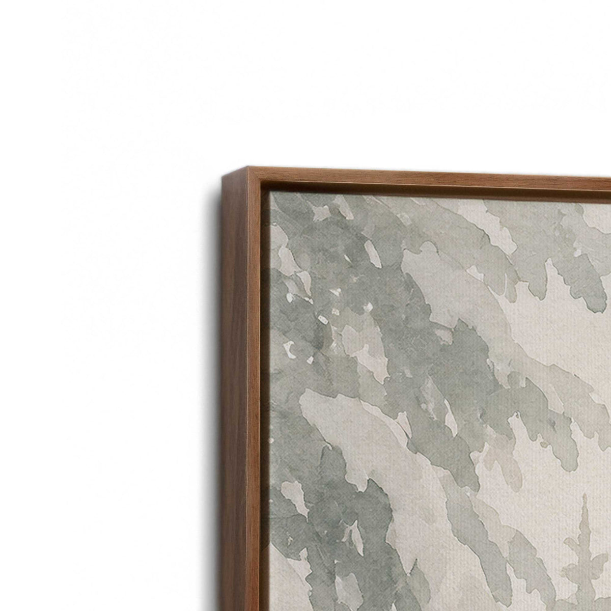 [Color:Walnut], Picture of art in a Walnut frame at an angle