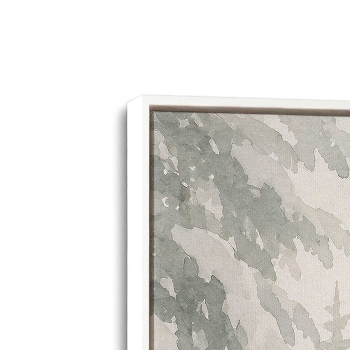 [Color:Opaque White], Picture of art in a White frame at an angle