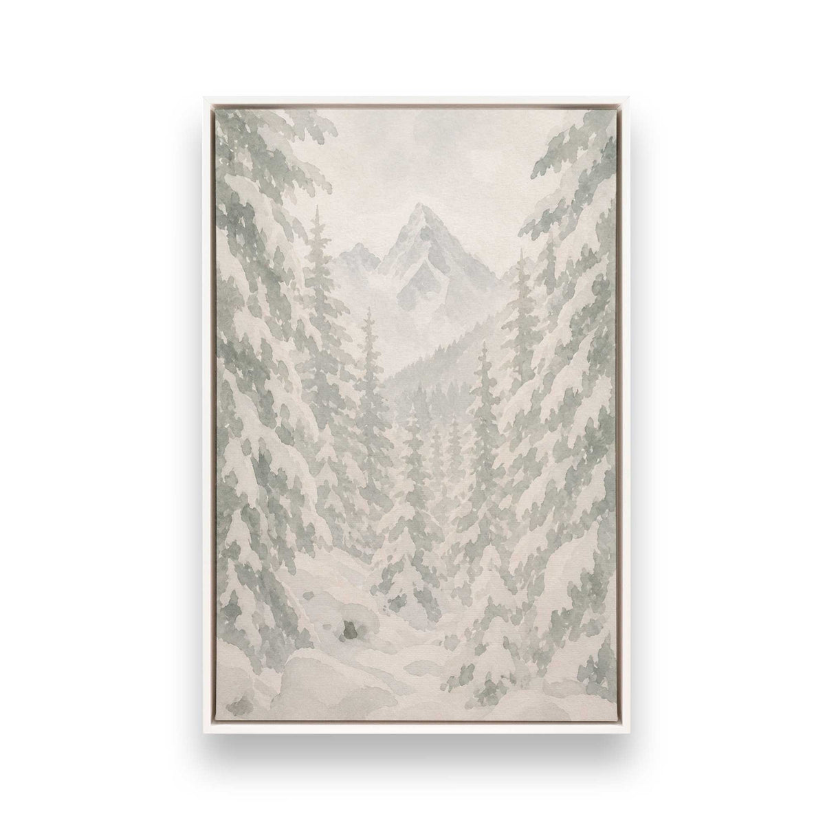[Color:Opaque White], Picture of art in a White frame