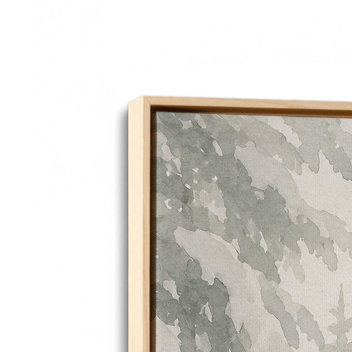[Color:American Maple], Picture of art in a American Maple frame at an angle