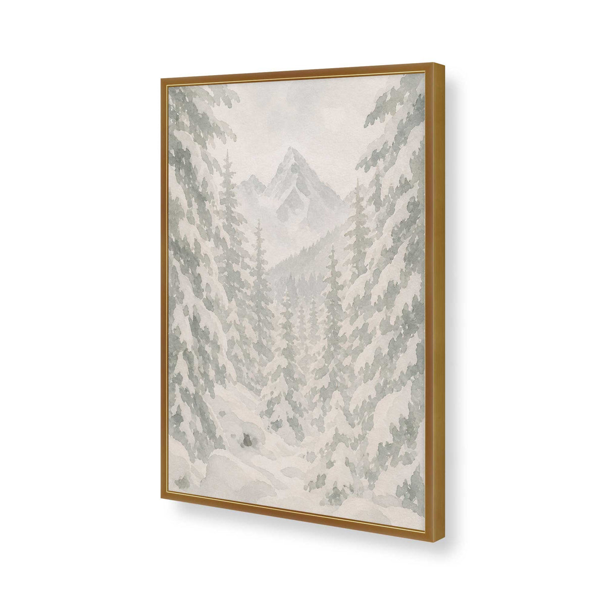[Color:Polished Gold], Picture of art in a Polished Gold frame of the corner
