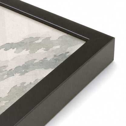[Color:Satin Black], Picture of art in a Satin Black frame at an angle