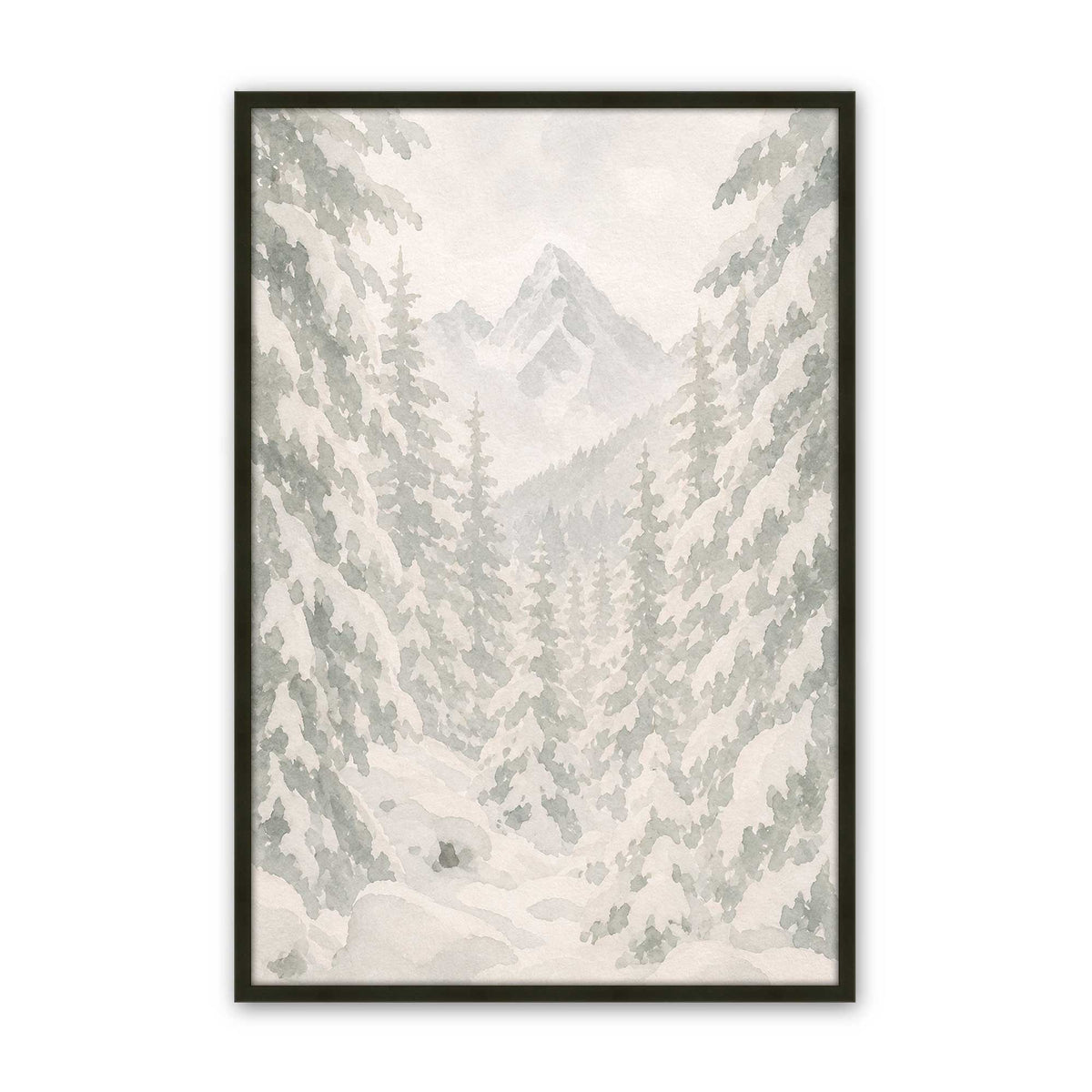 [Color:Satin Black], Picture of art in a Satin Black frame