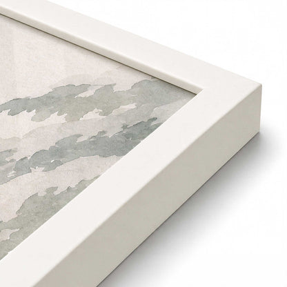 [Color:Opaque White], Picture of art in a Opaque White frame at an angle