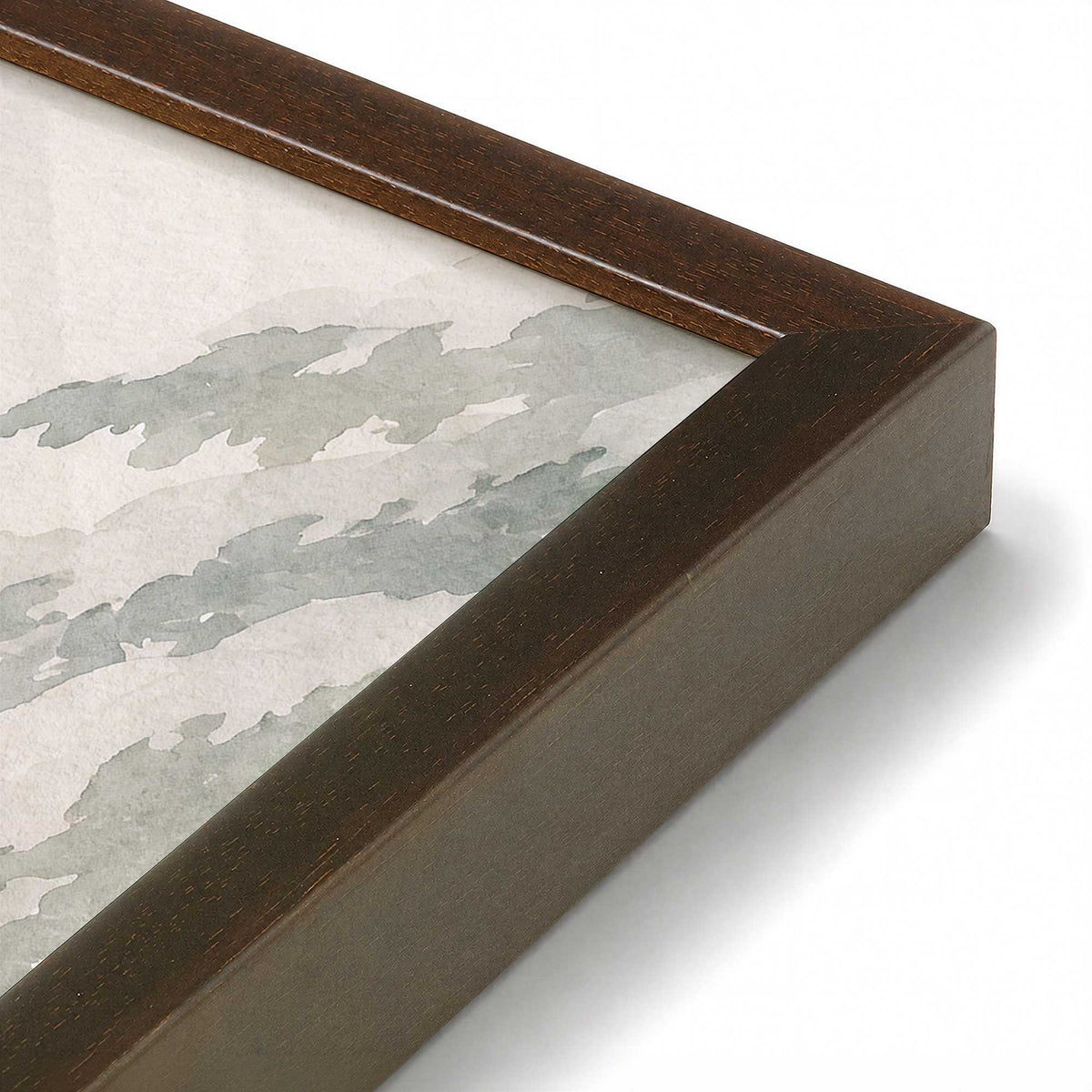 [Color:Belvinder Brown], Picture of art in a Belvinder Brown frame at an angle
