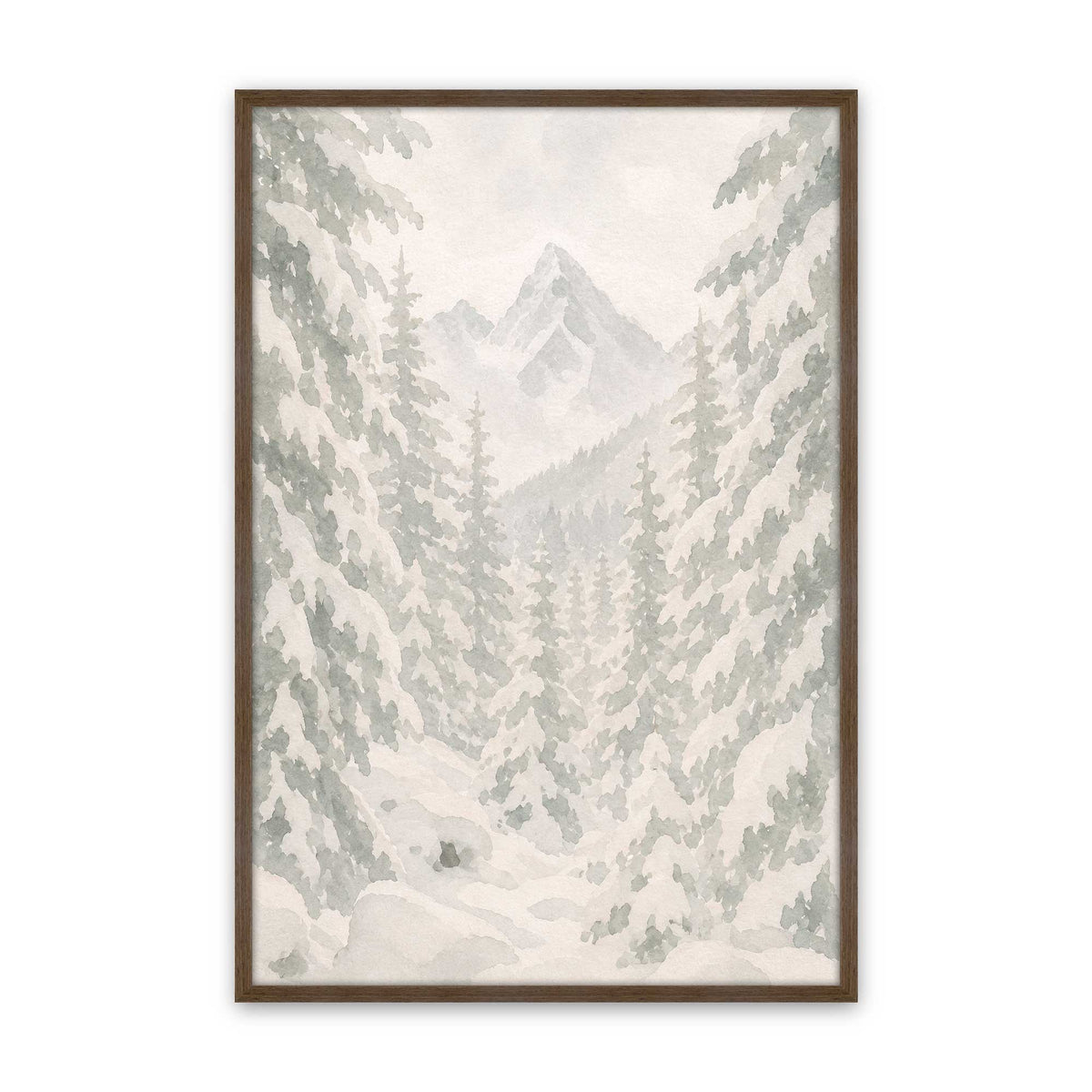 [Color:Walnut], Picture of art in a Walnut frame