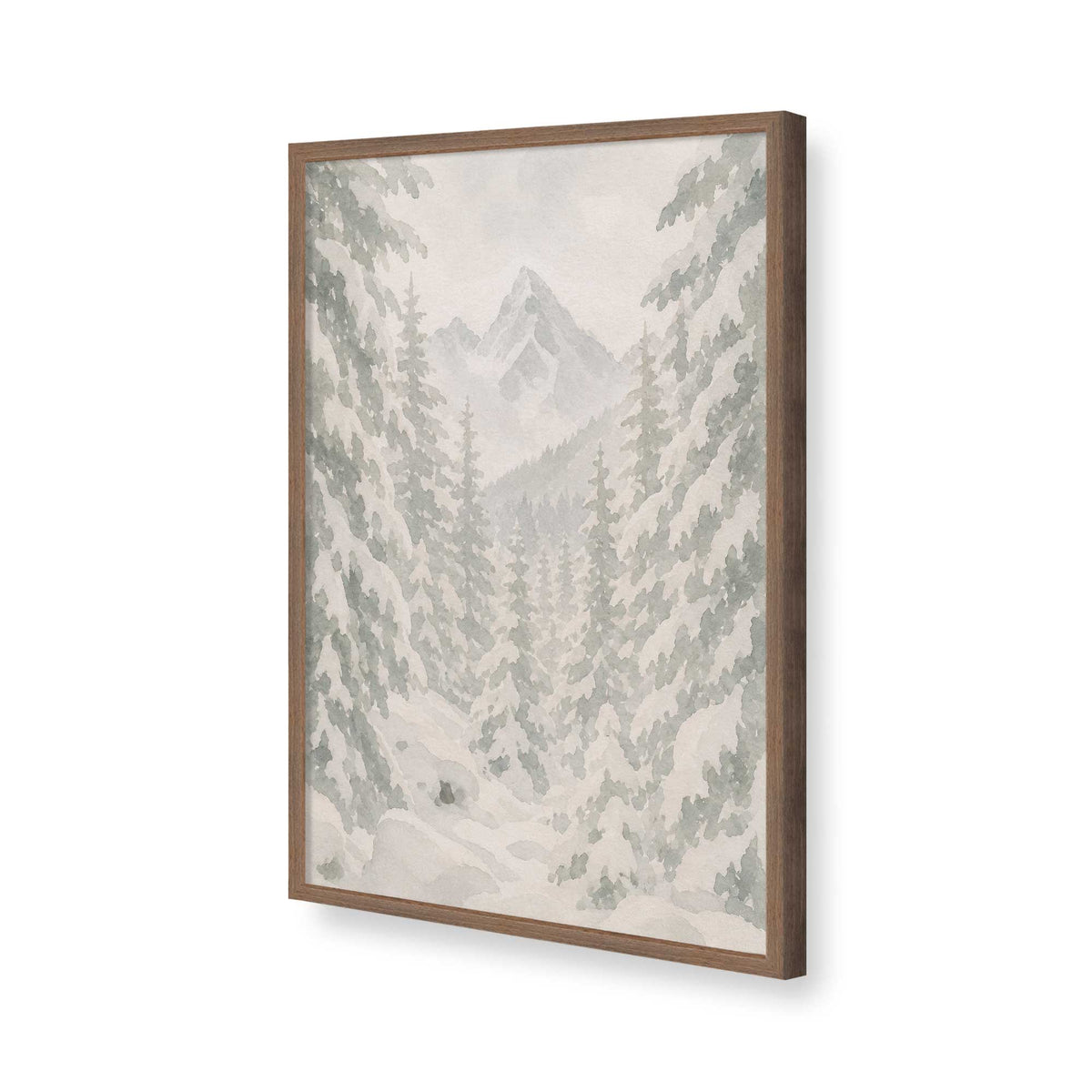 [Color:Walnut], Picture of art in a Walnut frame of the corner
