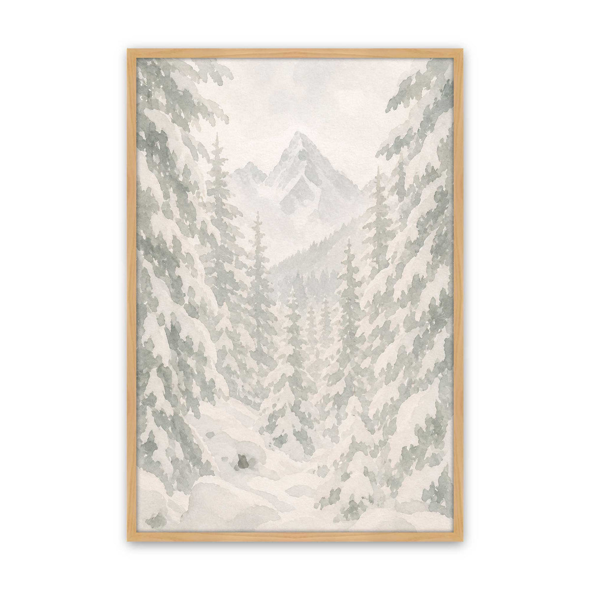 [Color:American Maple], Picture of art in a American Maple frame