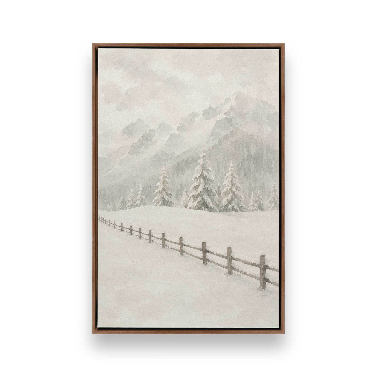 [Color:Walnut], Picture of art in a Walnut frame
