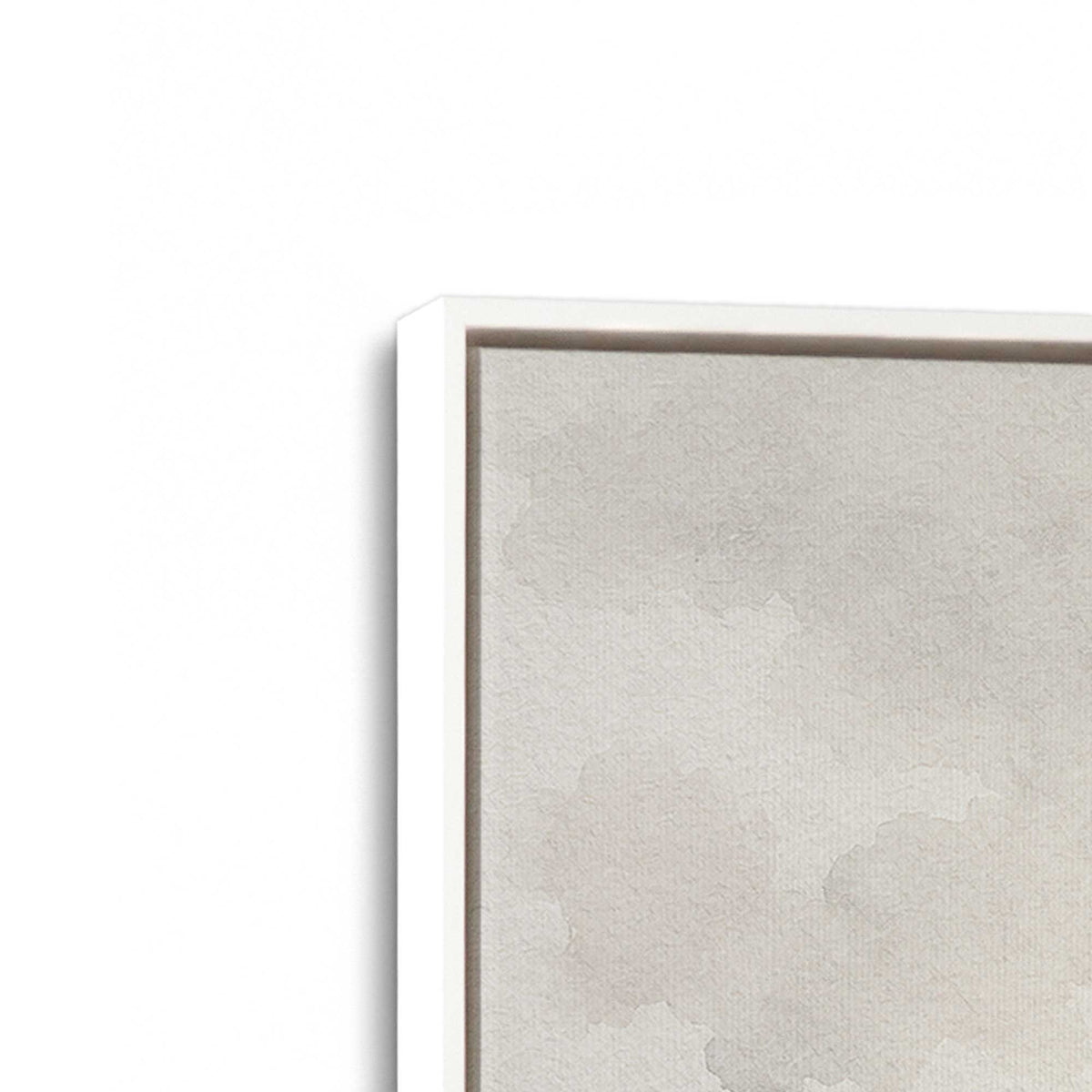 [Color:Opaque White], Picture of art in a White frame at an angle