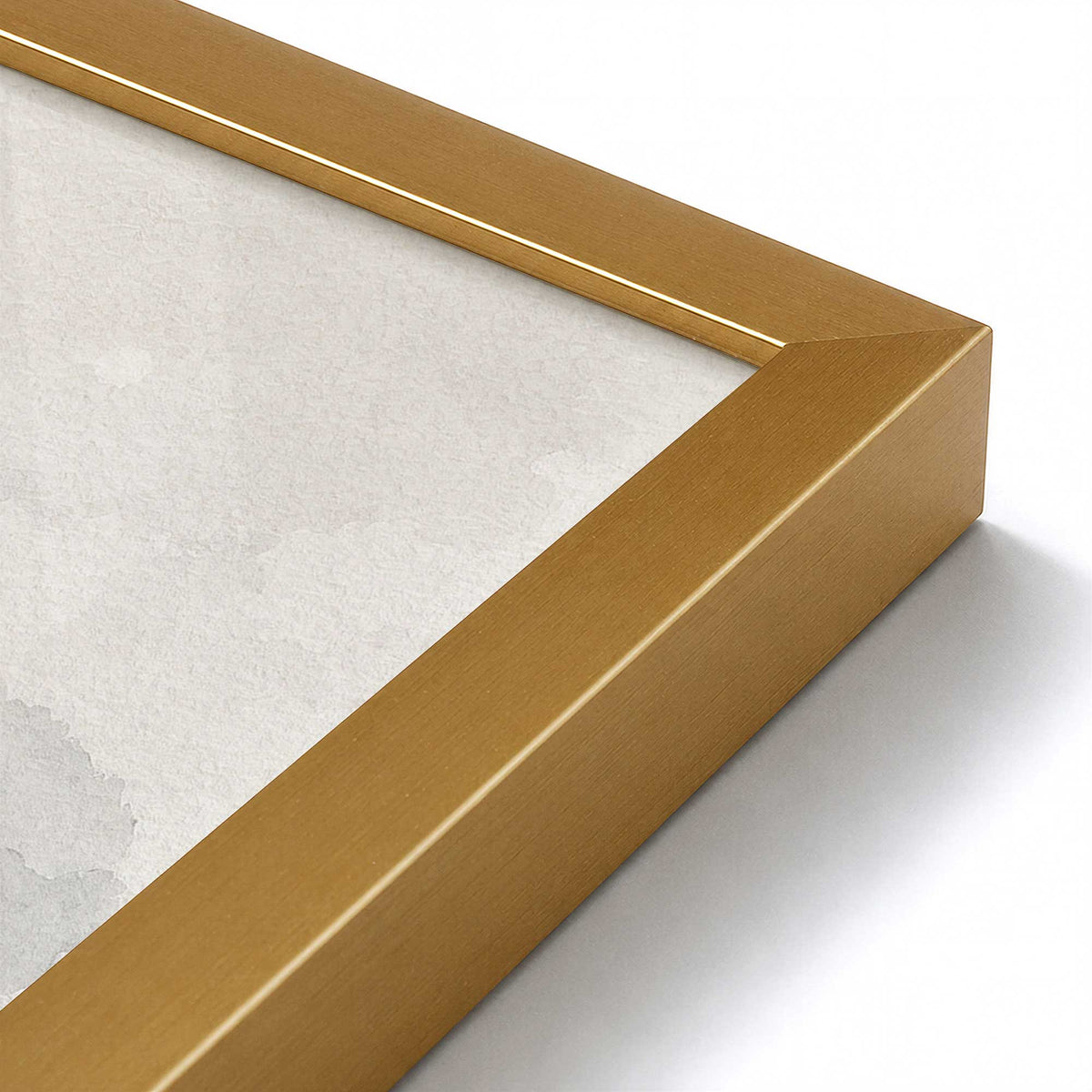 [Color:Polished Gold], Picture of art in a Polished Gold frame at an angle