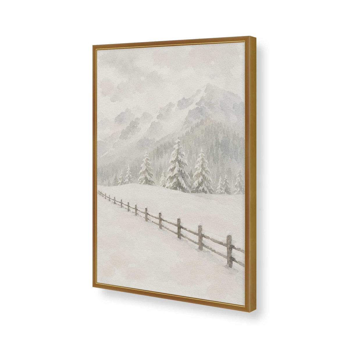 [Color:Polished Gold], Picture of art in a Polished Gold frame of the corner