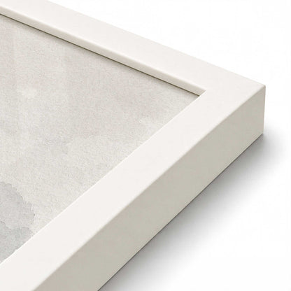 [Color:Opaque White], Picture of art in a Opaque White frame at an angle