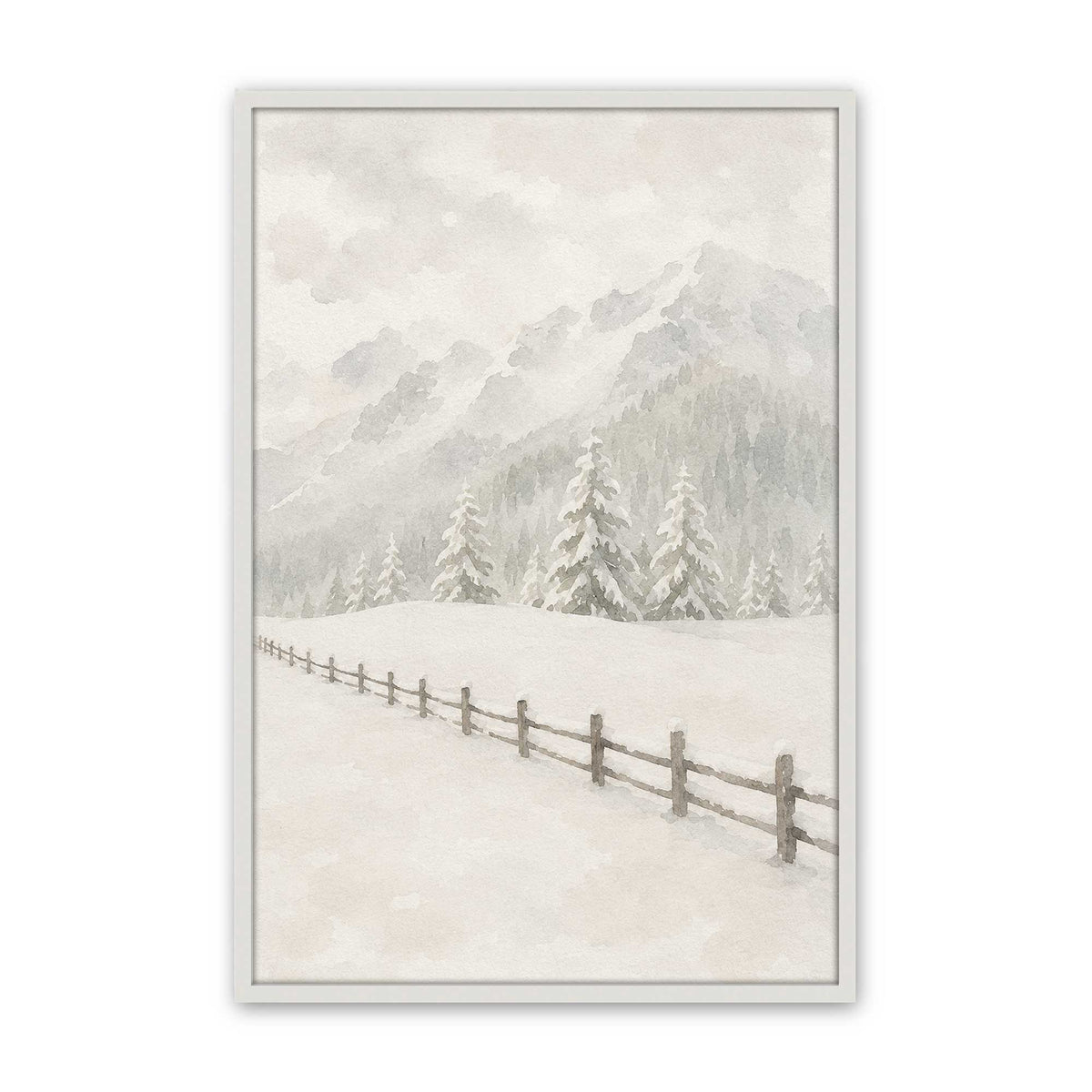 [Color:Opaque White], Picture of art in a Opaque White frame