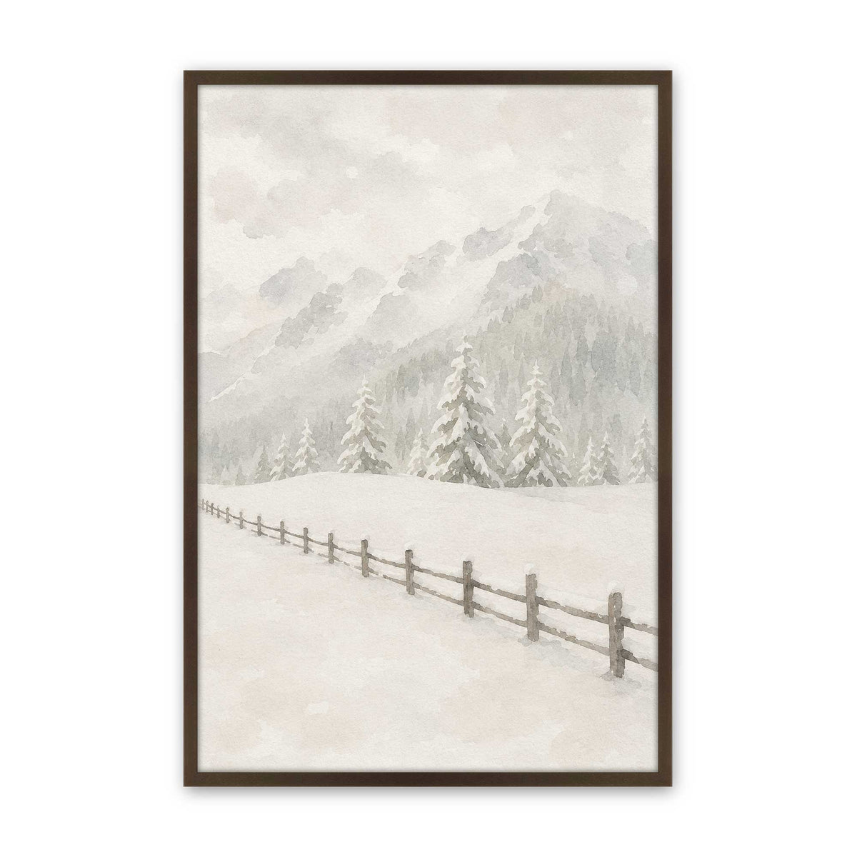 [Color:Belvinder Brown], Picture of art in a Belvinder Brown frame