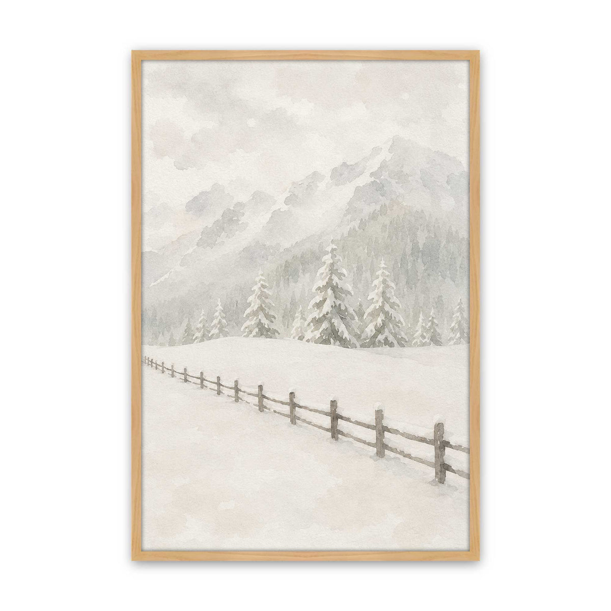 [Color:American Maple], Picture of art in a American Maple frame