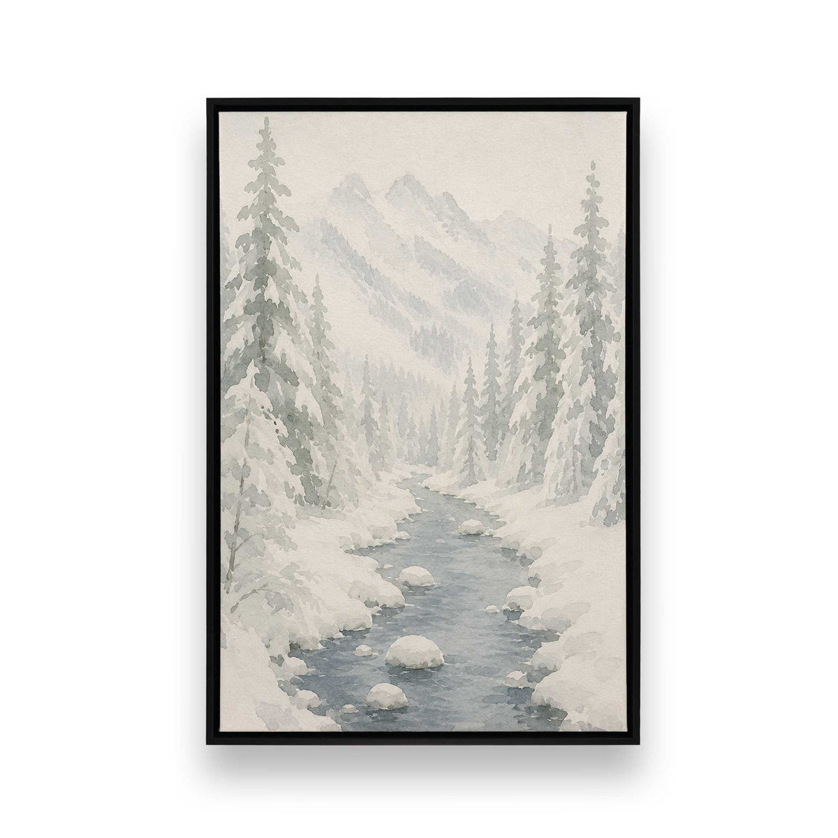 [Color:Satin Black], Picture of art in a Satin Black frame