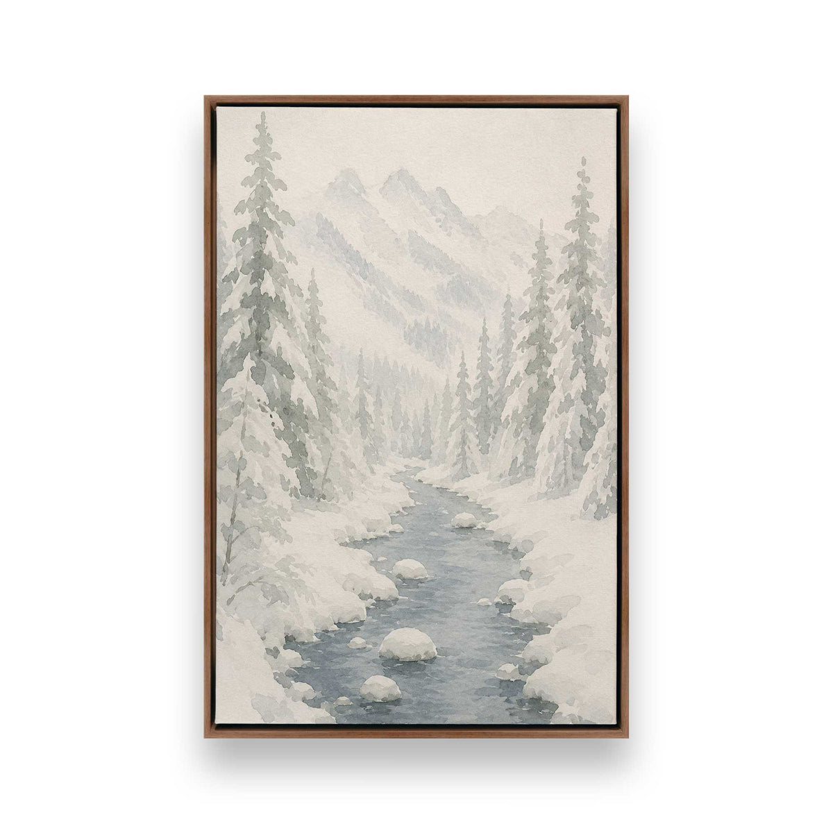 [Color:Walnut], Picture of art in a Walnut frame