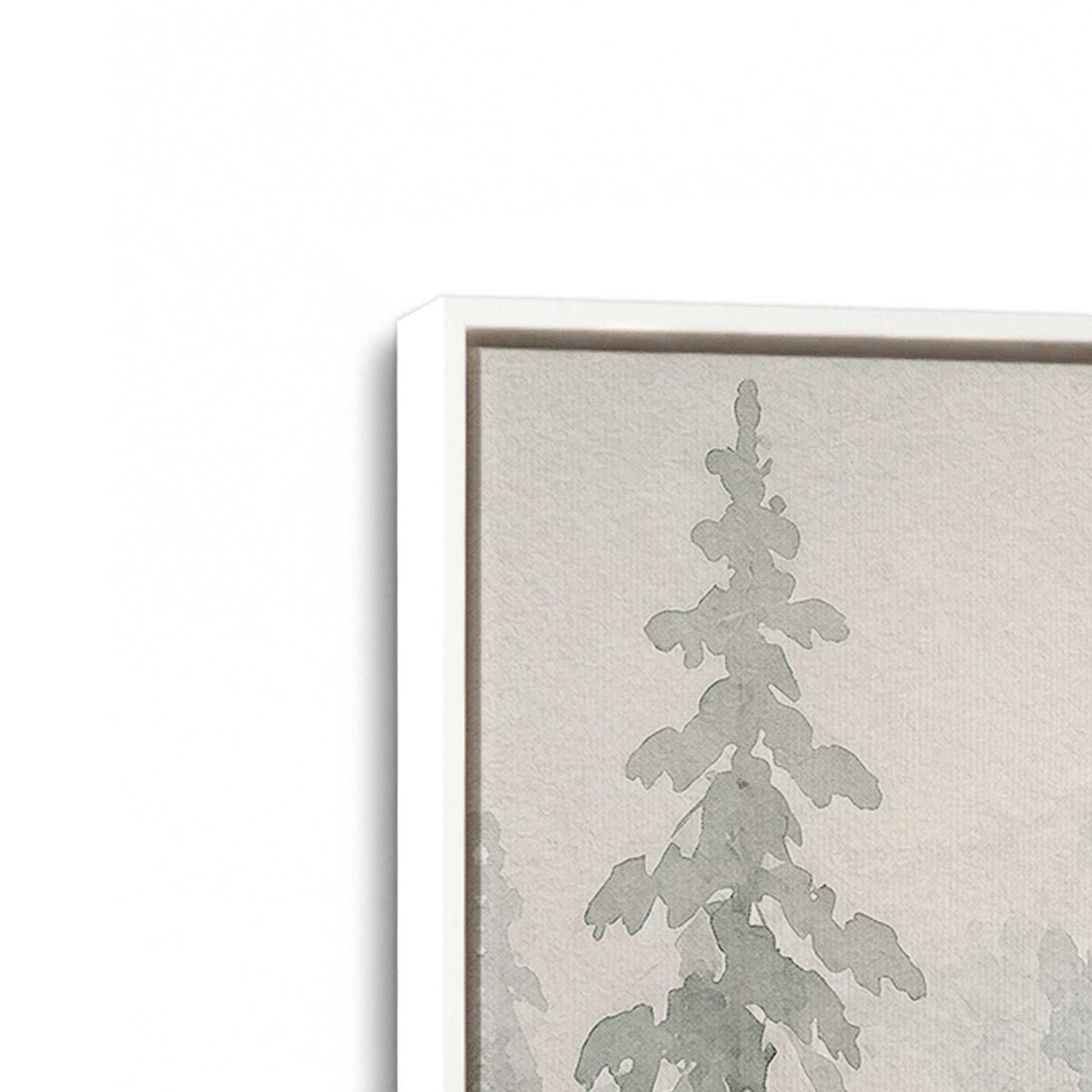 [Color:Opaque White], Picture of art in a White frame at an angle