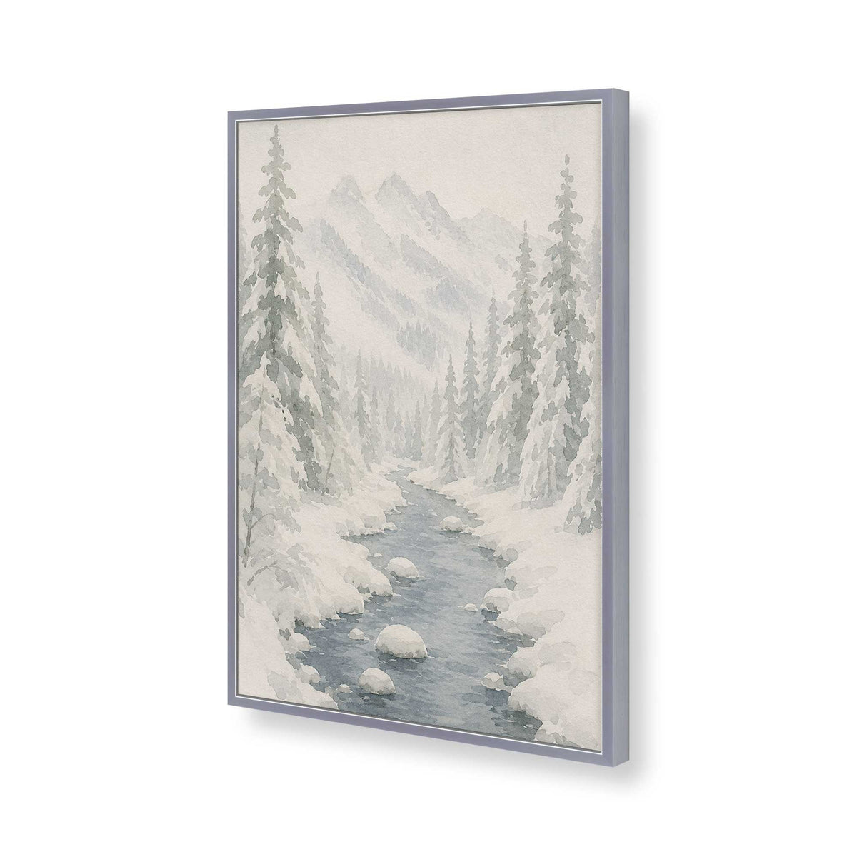 [Color:Polished Chrome], Picture of art in a Polished Chrome frame of the corner