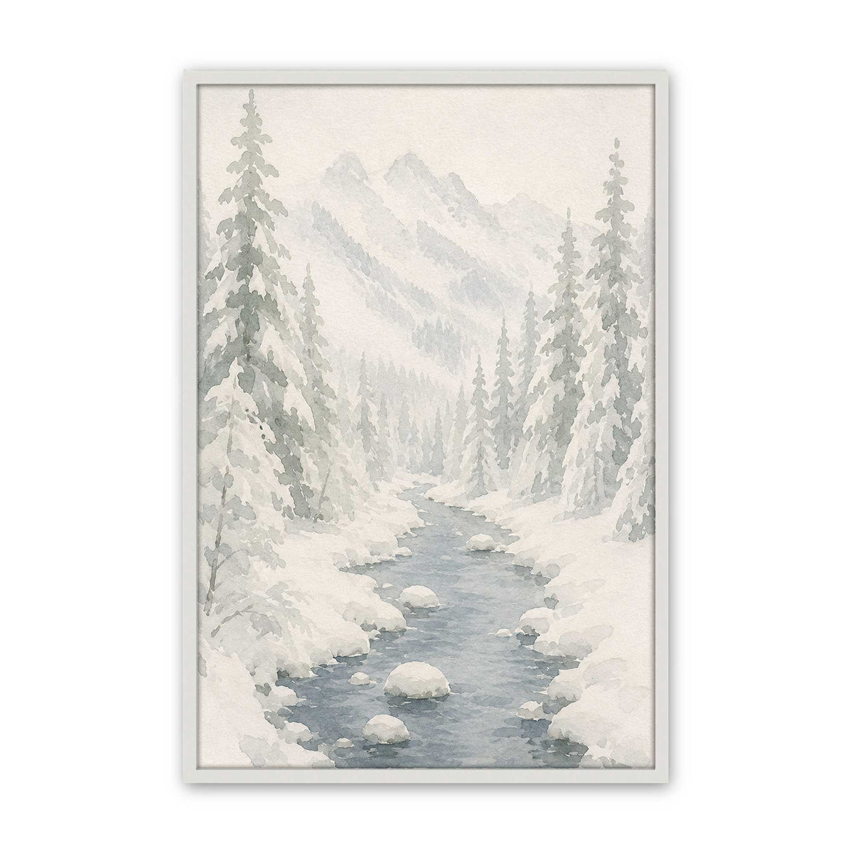 [Color:Opaque White], Picture of art in a Opaque White frame
