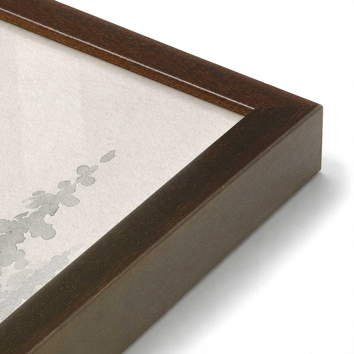 [Color:Belvinder Brown], Picture of art in a Belvinder Brown frame at an angle