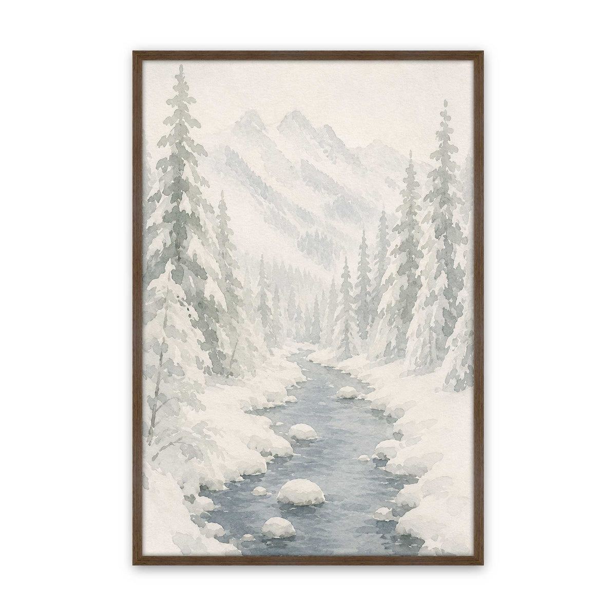 [Color:Walnut], Picture of art in a Walnut frame