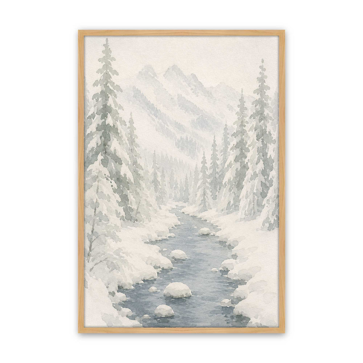 [Color:American Maple], Picture of art in a American Maple frame