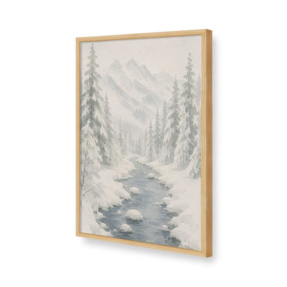 [Color:American Maple], Picture of art in a American Maple frame of the corner