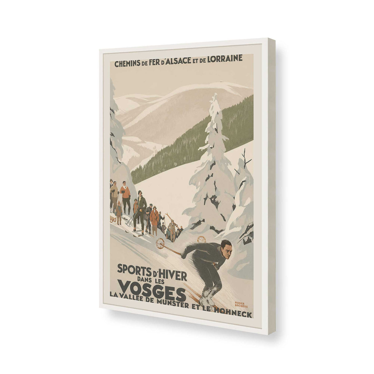 [Color:Opaque White], Picture of art in a Opaque White frame of the corner
