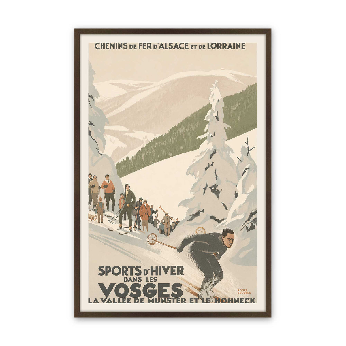 [Color:Brown], Picture of art in a Brown frame