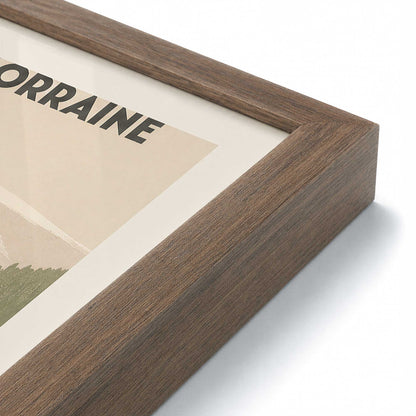 [Color:Walnut], Picture of art in a Walnut frame at an angle