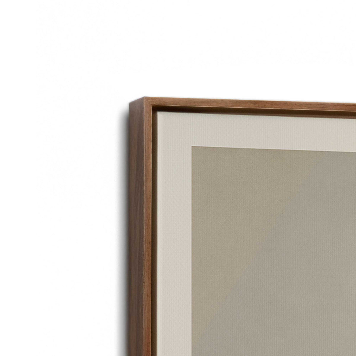 [Color:Walnut], Picture of art in a Walnut frame at an angle