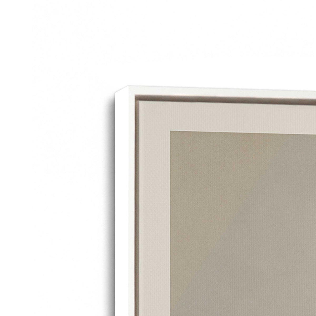[Color:Opaque White], Picture of art in a White frame at an angle