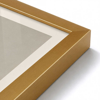 [Color:Polished Gold], Picture of art in a Polished Gold frame at an angle