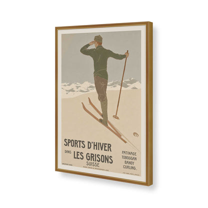 [Color:Polished Gold], Picture of art in a Polished Gold frame of the corner