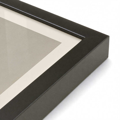 [Color:Satin Black], Picture of art in a Satin Black frame at an angle